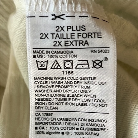 Nwt Old Navy Slub Tie Dye Crop T Shirt 2X - Picture 4 of 5